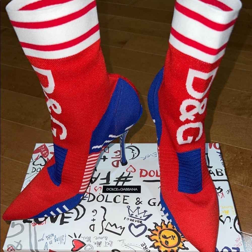 Dolce and Gabbana sock heels
